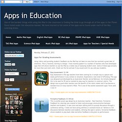 Apps for Grading Assessments