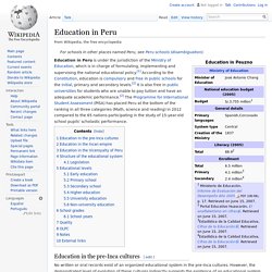 Education in Peru