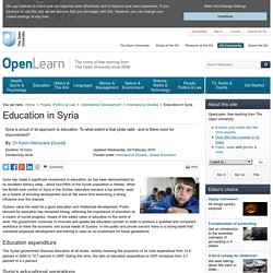 Education in Syria