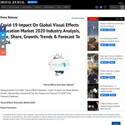 Covid-19 Impact On Global Visual Effects Education Market 2020 Industry Analysis, Size, Share, Growth, Trends &#038; Forecast To 2026
