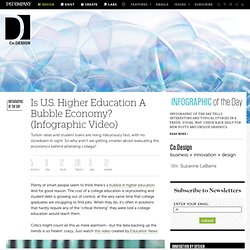Is U.S. Higher Education A Bubble Economy? (Infographic Video)