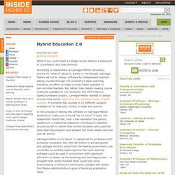News: Hybrid Education 2.0