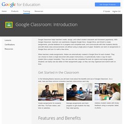 for Education: Google Classroom: Introduction