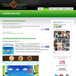Kinect Education Blog