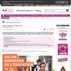 Salon européen de l'Éducation - Ministère de l'Éducation nationale et de la Jeunesse