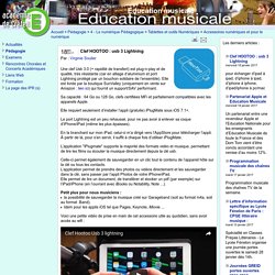 Education musicale - Clef HOOTOO : usb 3 Lightning
