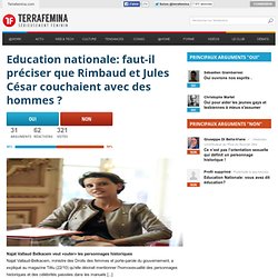 Education nationale: faut-il préciser que Rimbaud et Jules César couchaient avec des hommes 