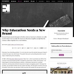 Why Education Needs a New Brand