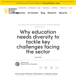 Education needs diversity