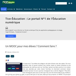 Tice Education : Le portail de l'Éducation numérique - Tice, TNI, codage, supports de cours, C2i