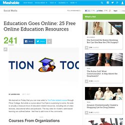 Education Goes Online: 25 Free Online Education Resources