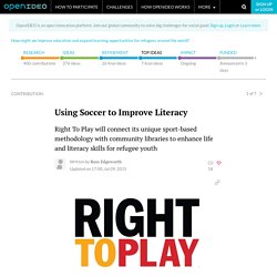 Using Soccer to Improve Literacy