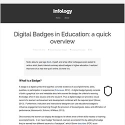 Digital Badges in Education: a quick overview