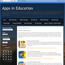 iPad Picture Dictionaries