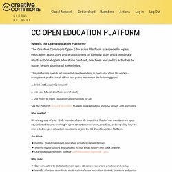 CC Open Education Platform - CC Global Network