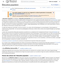 Éducation populaire