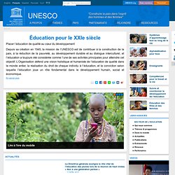 UNESCO : rubrique Education