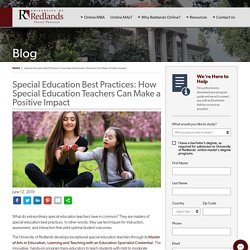 Special Education Best Practices: How Special Education Teachers Can Make a Positive Impact