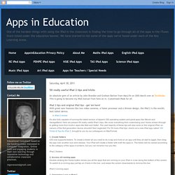 50 really useful iPad 2 tips and tricks