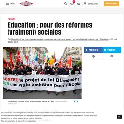 Education : pour des réformes (vraiment) sociales