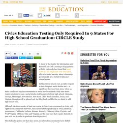 Civics Education Testing Only Required In 9 States For High School Graduation: CIRCLE Study