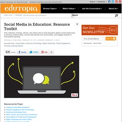 Social Media in Education: Resource Toolkit