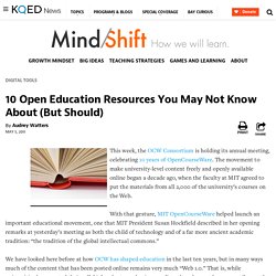 10 Open Education Resources You May Not Know About (But Should)