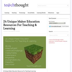 24 Unique Maker Education Resources For Teaching & Learning