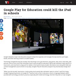 Google Play for Education could kill the iPad in schools