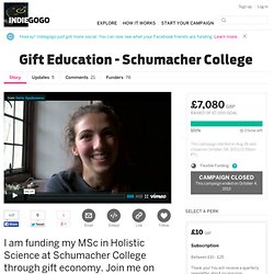 Gift Education - Schumacher College