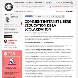 Comment Internet libère l’éducation de la scolarisation