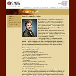 CMED Institute : Online Learning : Caroline's Online Salon