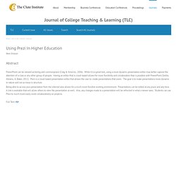 Journal of College Teaching & Learning (TLC)