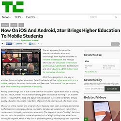 Now On iOS And Android, 2tor Brings Higher Education To Mobile Students