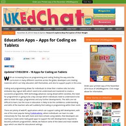 Education Apps – Apps for Coding on Tablets