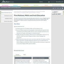 First Nations, Métis and Inuit Education - Supporting Student Success - Overview