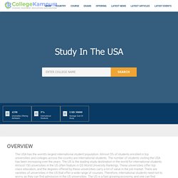 Study in the usa, Education System In The USA st collegekampus