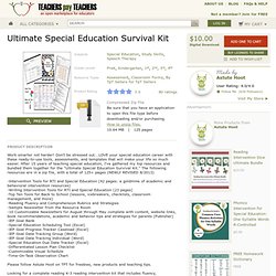 ULTIMATE SPECIAL EDUCATION SURVIVAL KIT