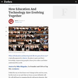 How Education And Technology Are Evolving Together