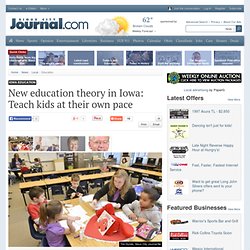 New education theory in Iowa: Teach kids at their own pace