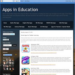 Great Apps for Toddler Learning