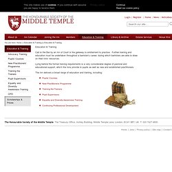 Education & Training - The Honourable Society of the Middle Temple