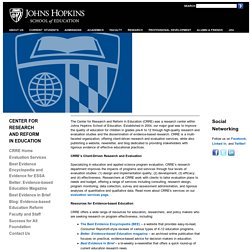 School of Education at Johns Hopkins University-Center for Research and Reform