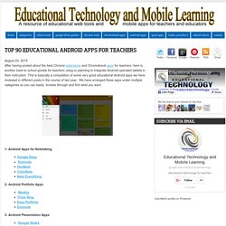 Top 90 Educational Android Apps for Teachers