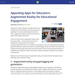 Appealing Apps for Educators: Augmented Reality for Educational Engagement - iPhone app article - Julene Reed