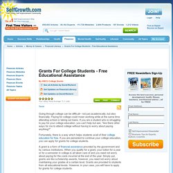 Grants For College Students - Free Educational Assistance