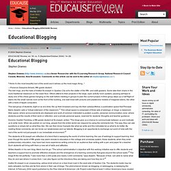 Educational Blogging (EDUCAUSE Review