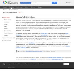 s Python Class - Educational Materials
