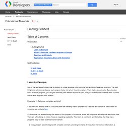 Getting Started - Google's C++ Class - Google Code