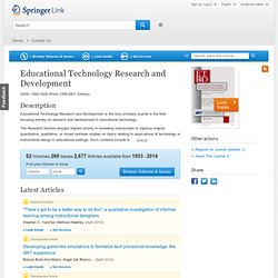 Educational Technology Research and Development